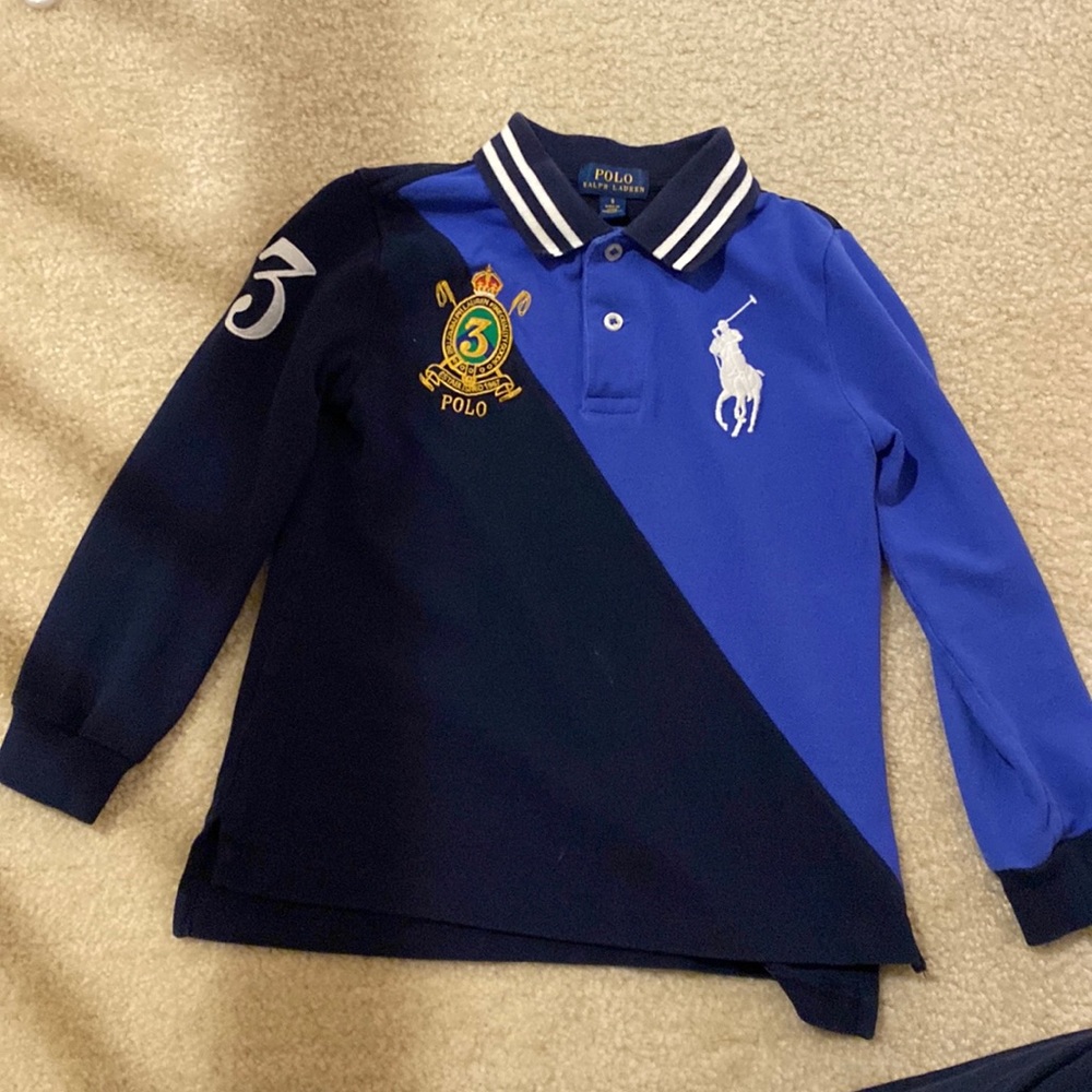 Polo long sleeve for boys 5 years old
